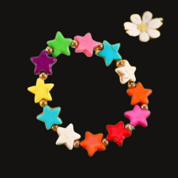 Girls Colorful Star Bracelet - Picture 1 of 9